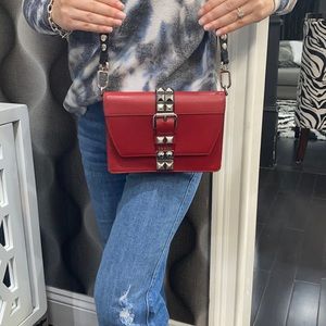 PRADA ELEKTRA Red Leather Crossbody Bag